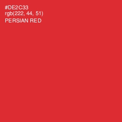 #DE2C33 - Persian Red Color Image